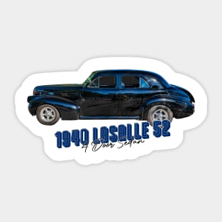 1940 LaSalle Series 52 4 Door Sedan Sticker